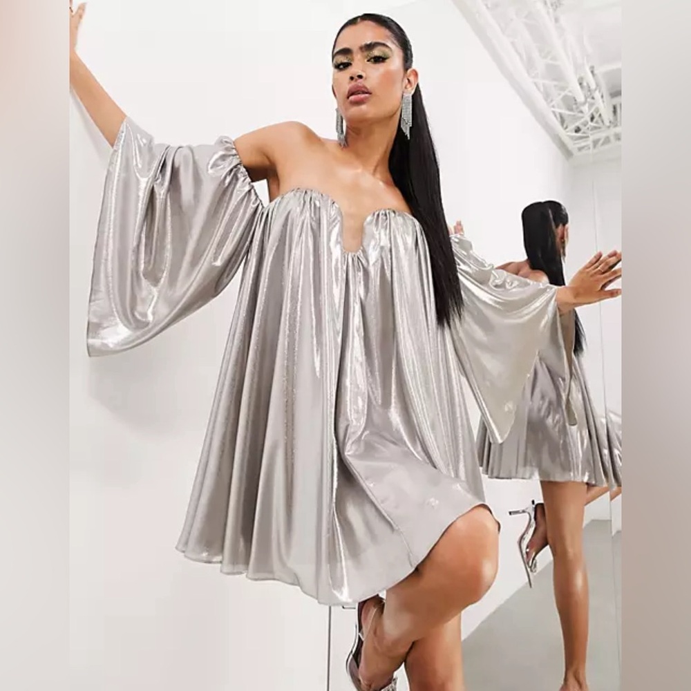 ASOS Editions Silver Dress